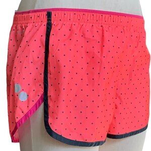 Reebok Running Shorts Pink w/ Black Polka Dots Sz S 80E